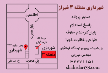 دفاتر ماده 33 شیراز منطقه 3 شهرداری